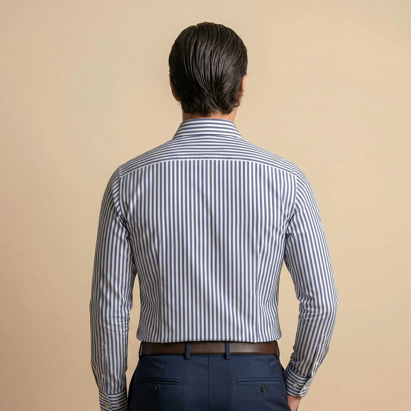 Boardroom Bengal Stripes Shirt In Indigo - Image 3