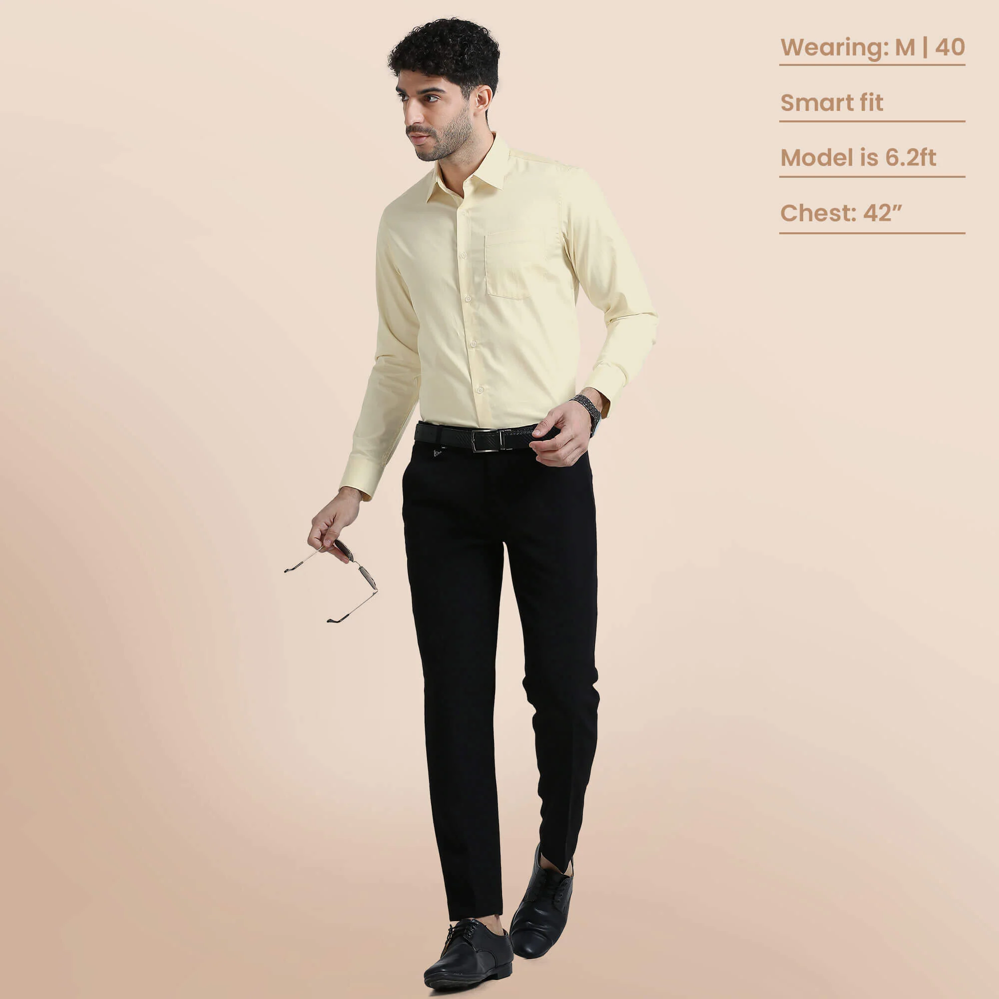 Cambridge Giza Cotton Shirt In Lemon Frost - Image 8