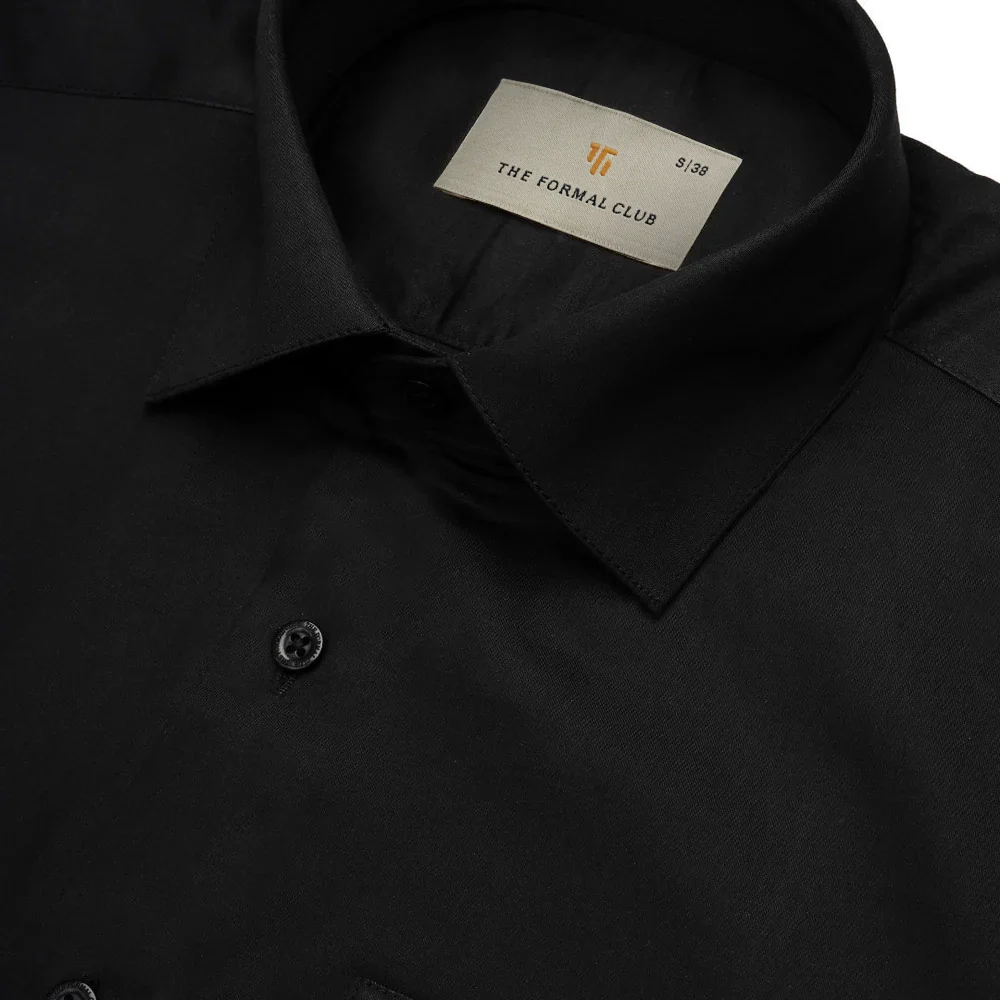 Cambridge Giza Cotton Shirt In Raven - Image 3