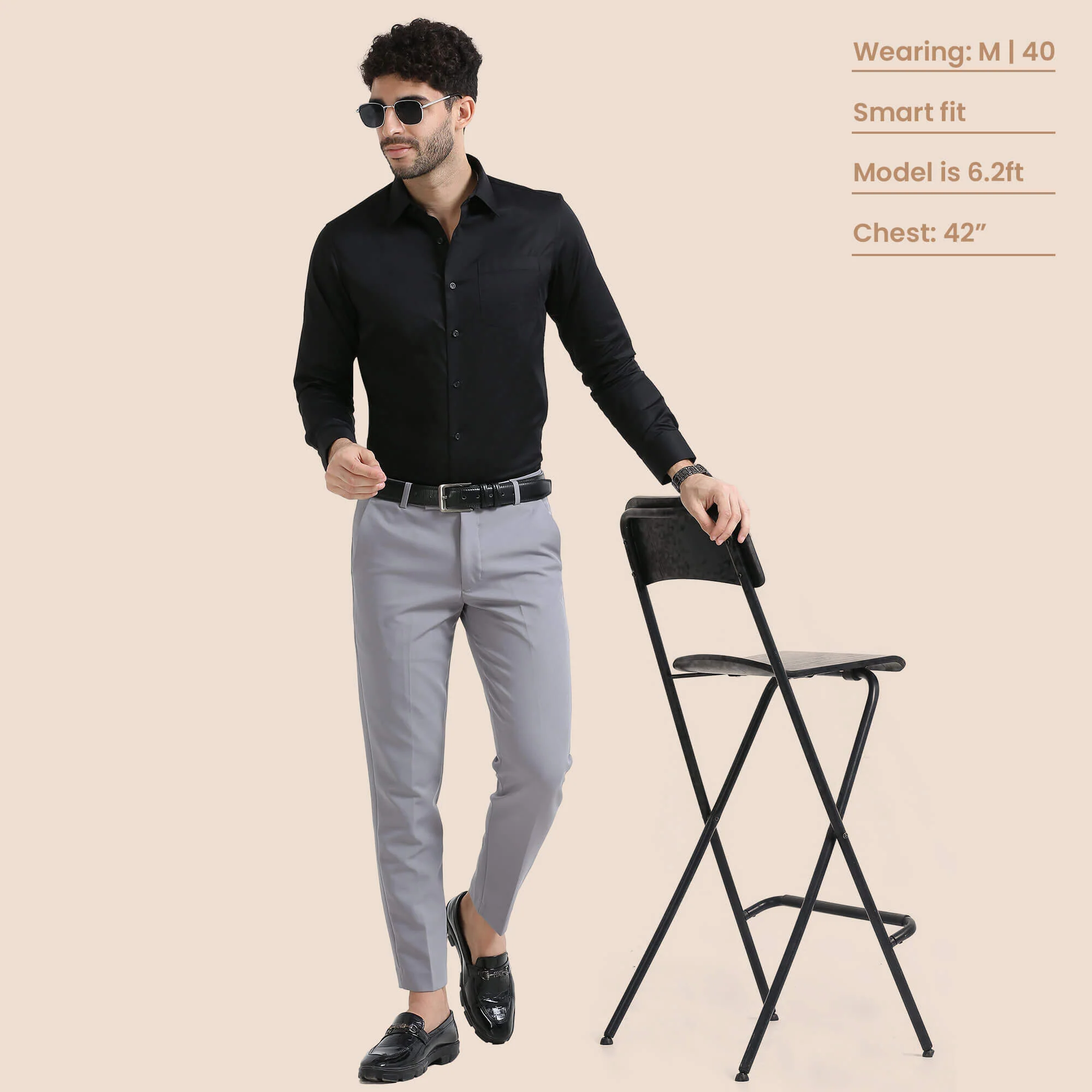 Cambridge Giza Cotton Shirt In Raven - Image 9
