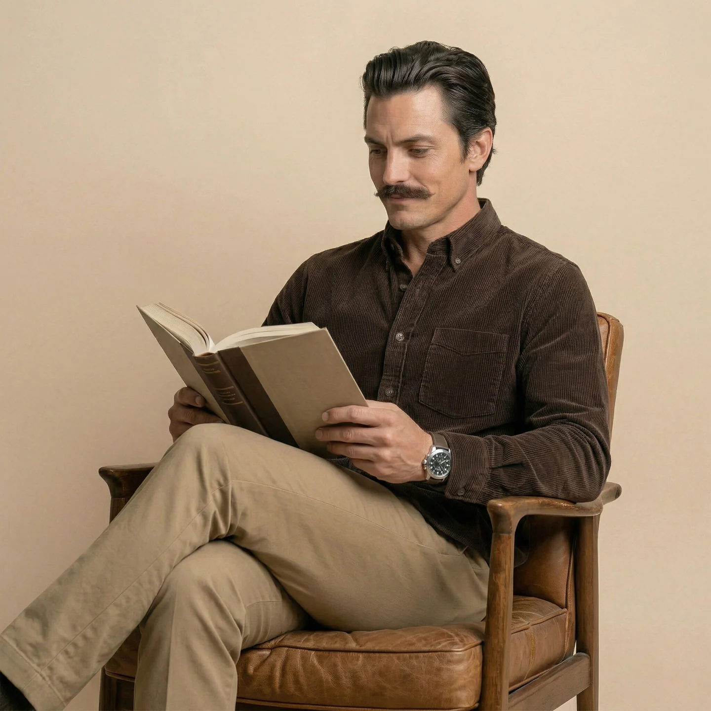 Cruise Corduroy Shirt In Chestnut - Image 6