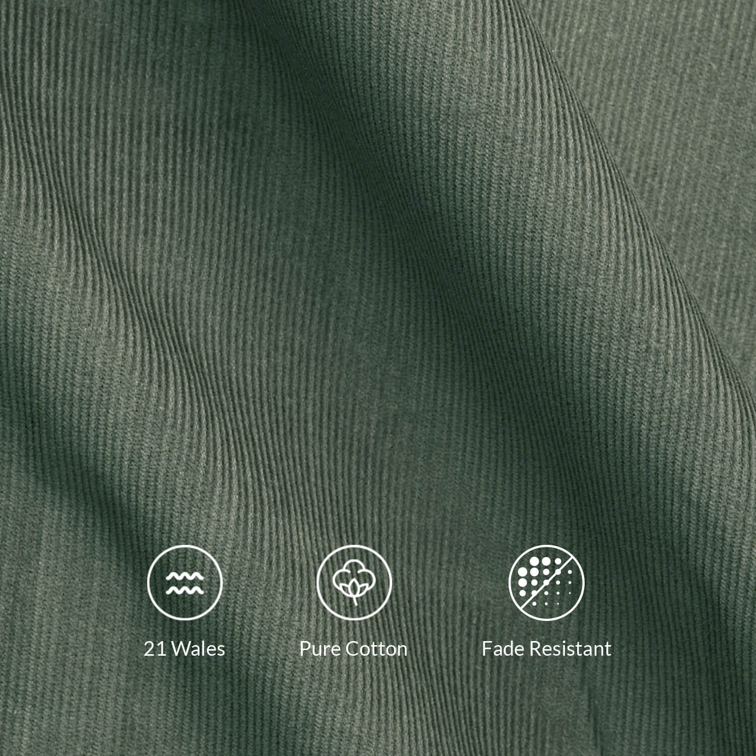 Cruise Corduroy Shirt In Leaf Green - Image 2