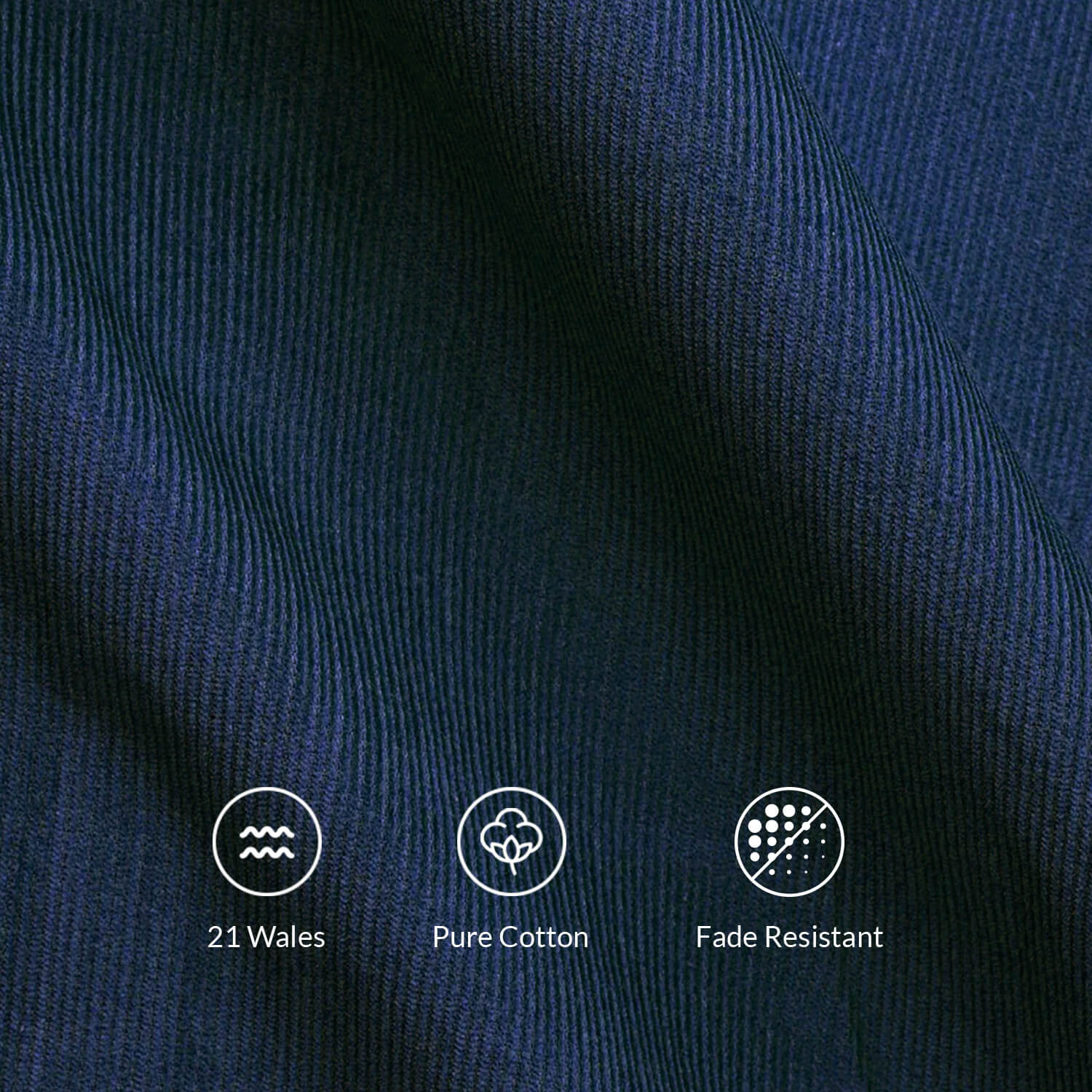 Cruise Corduroy Shirt In Navy Saphire - Image 2