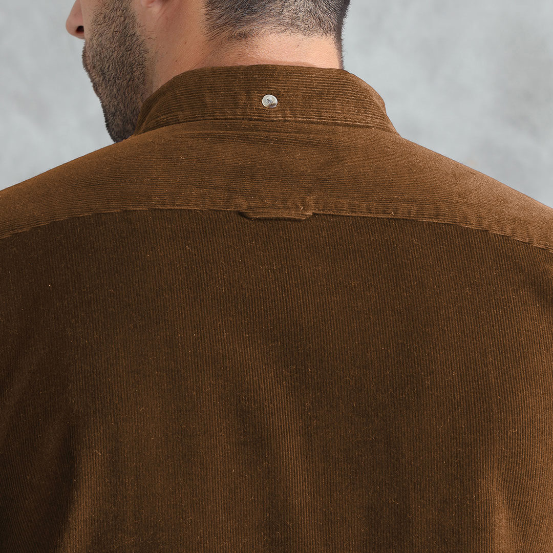 Cruise Corduroy Shirt In Tan - Image 9