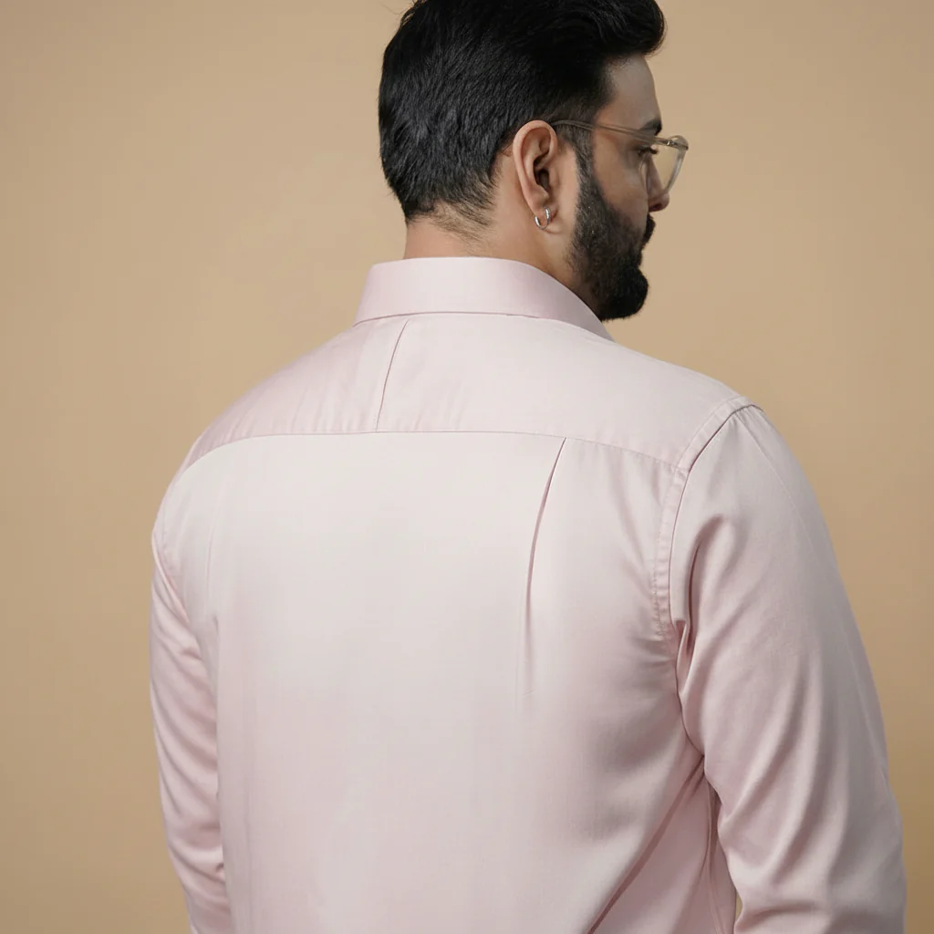 Flexi Stretch Plus Shirt in Dusty Pink - Image 5
