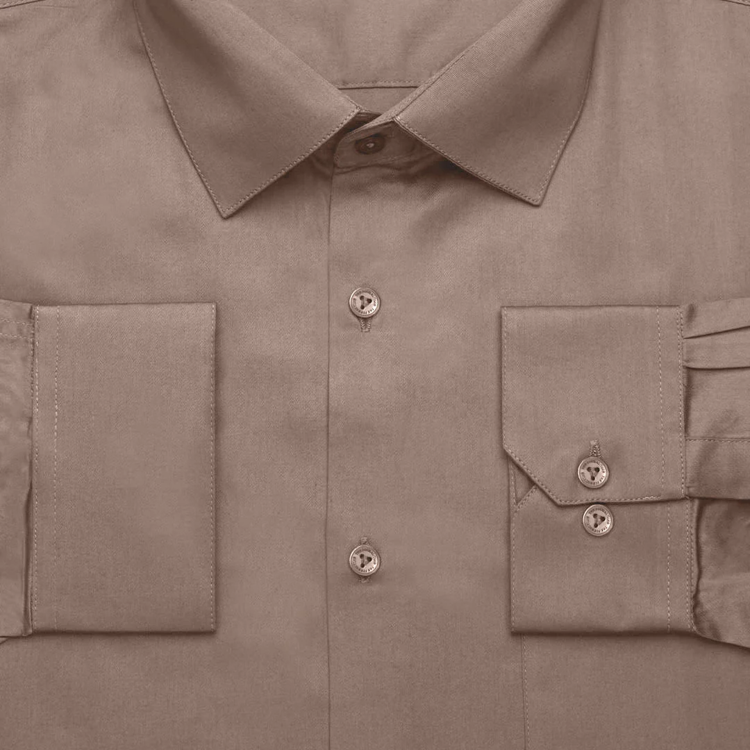 Flexi Stretch Plus Shirt in Latte - Image 5