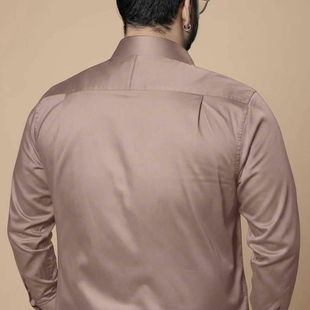 Flexi Stretch Plus Shirt in Latte - Image 6