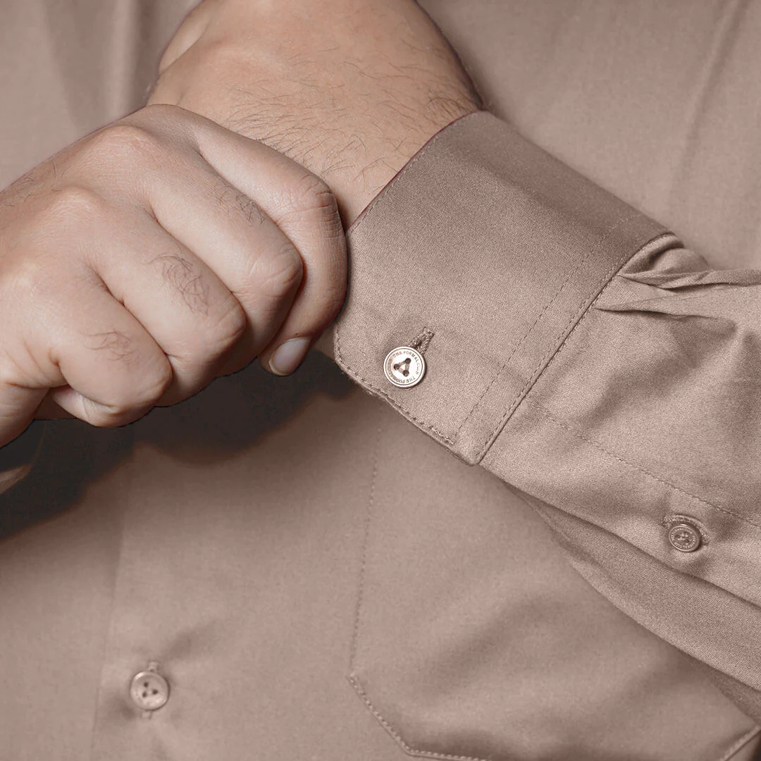 Flexi Stretch Plus Shirt in Latte - Image 7