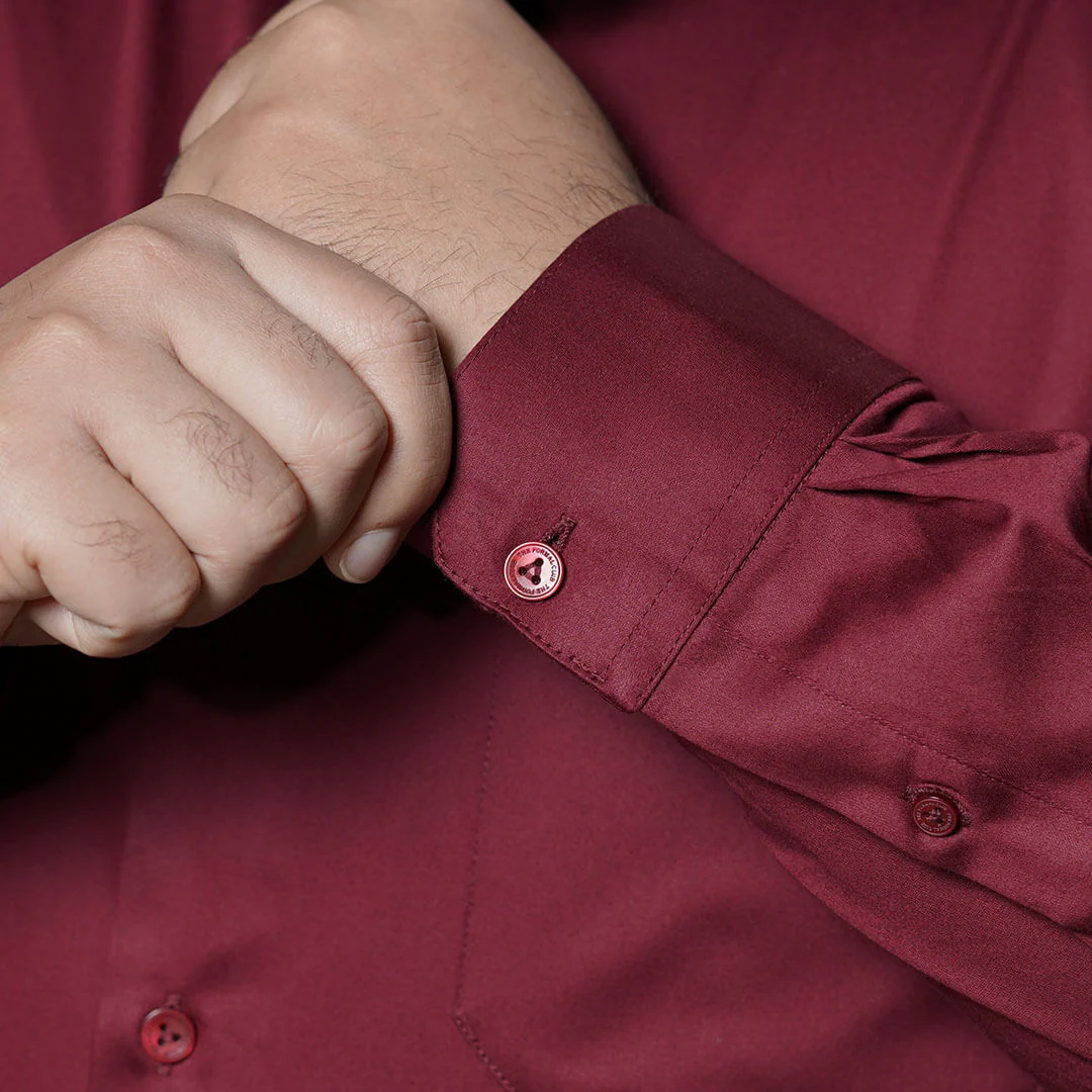 Flexi Stretch Plus Shirt in Wineberry - Image 6