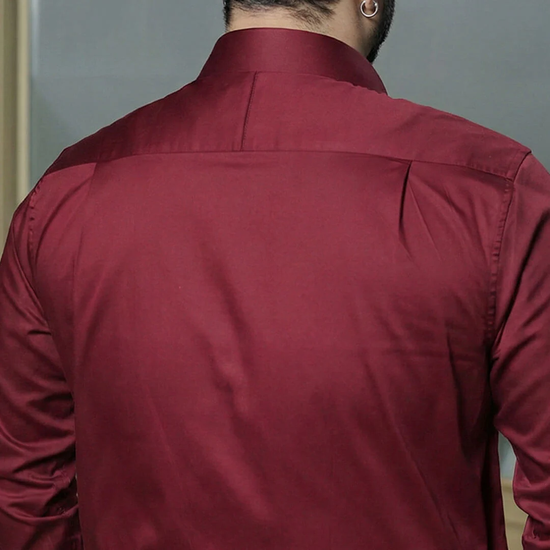 Flexi Stretch Plus Shirt in Wineberry - Image 7