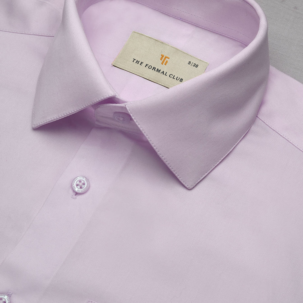 French Cuff Giza Cotton Shirt In Dusty Rose - Image 3