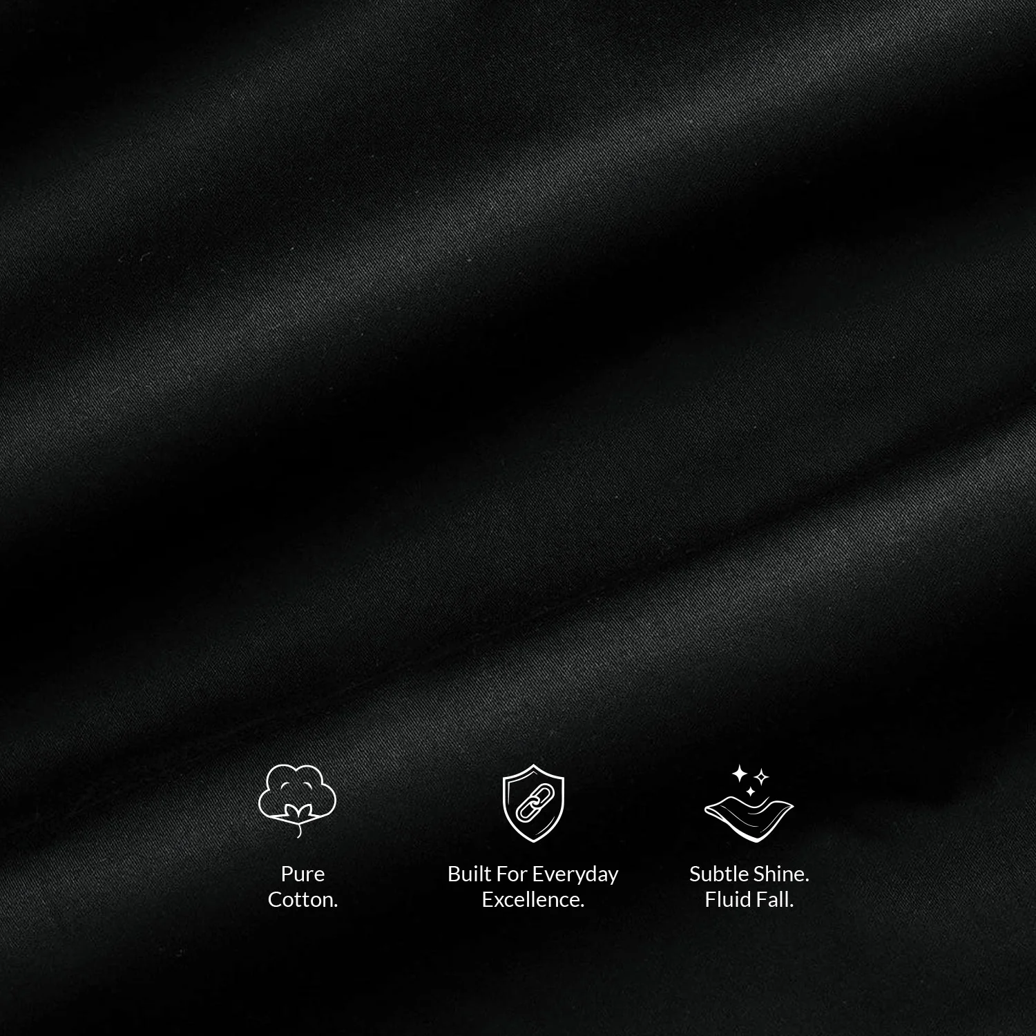 French Cuff Giza Cotton Shirt In Raven - Image 2