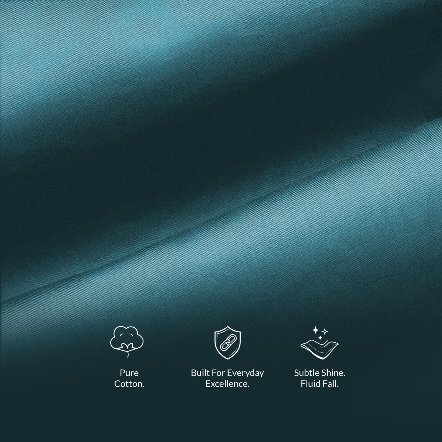 French Cuff Giza Cotton Shirt In Teal - Image 2