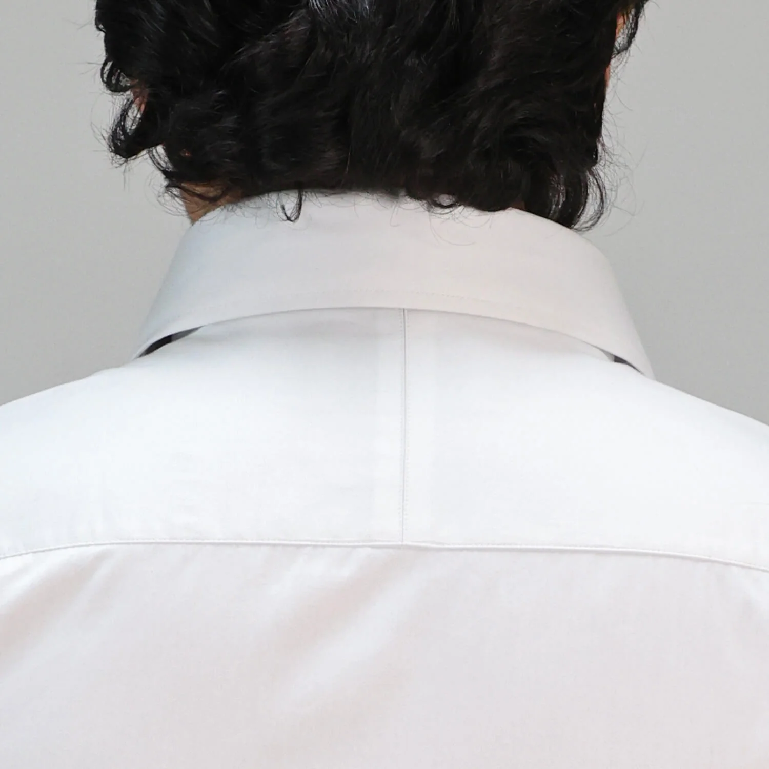 Hampstead 2 Ply Giza Cotton Shirt in Pearl White - Image 7
