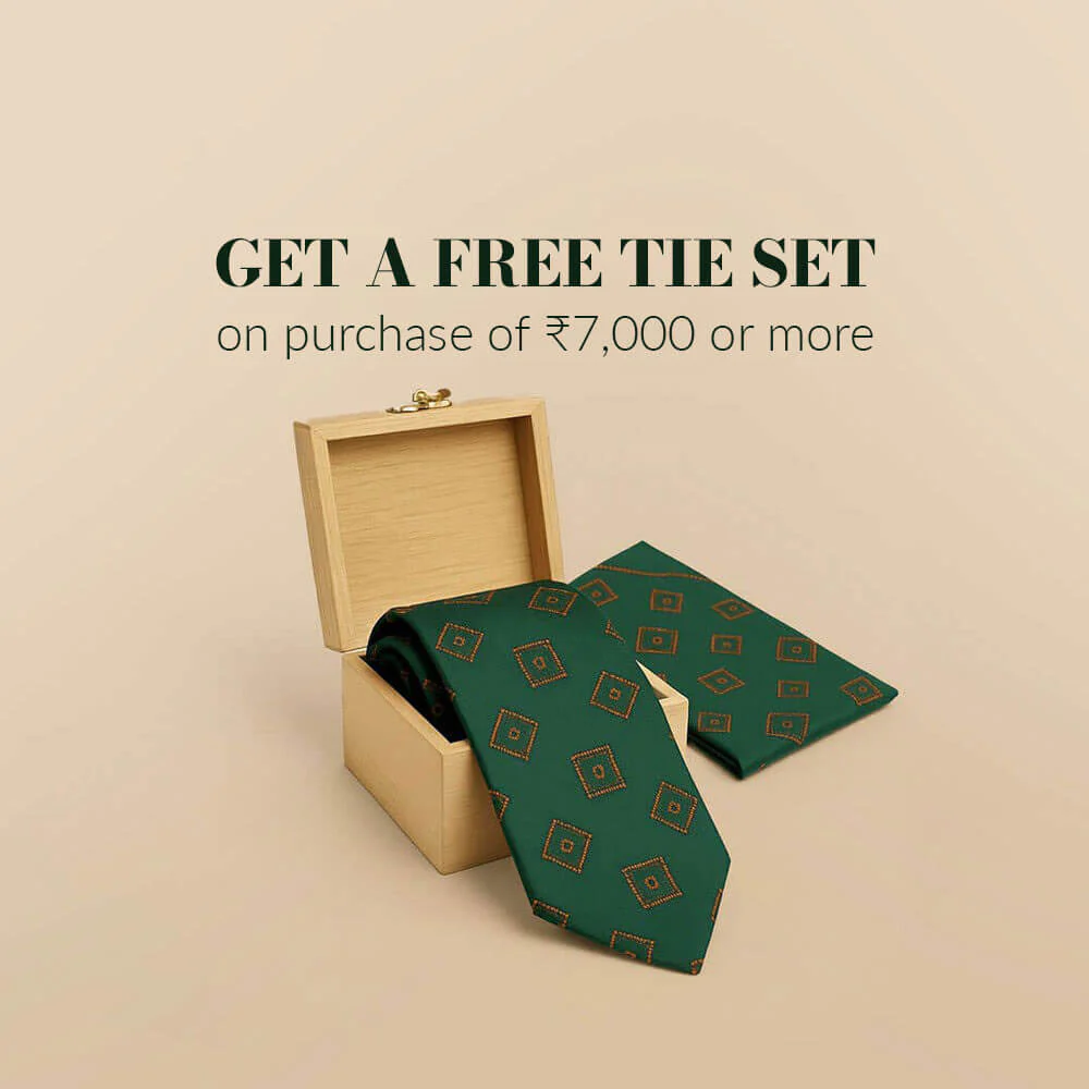 Regal Box Handmade Tie & Pocket Square in Emerald - Image 5