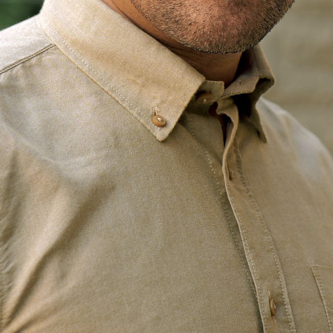 Regal Oxford Solid shirt in Almond - Image 5