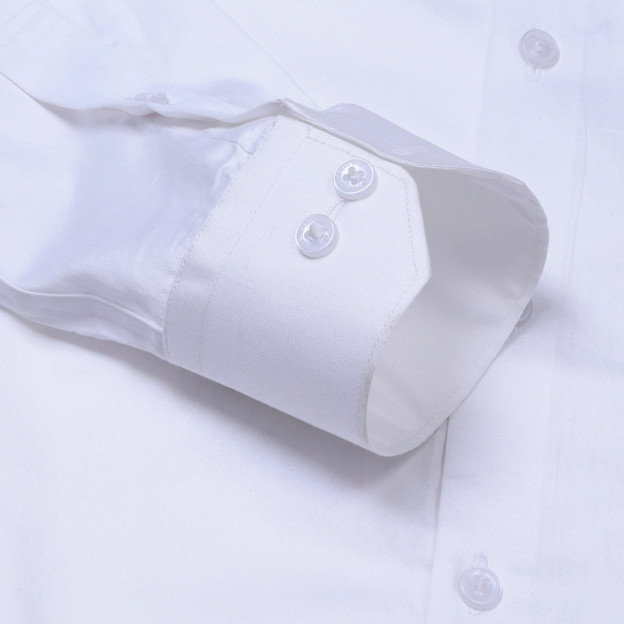 Swiss Finish Giza Cotton Shirt In White - Image 5