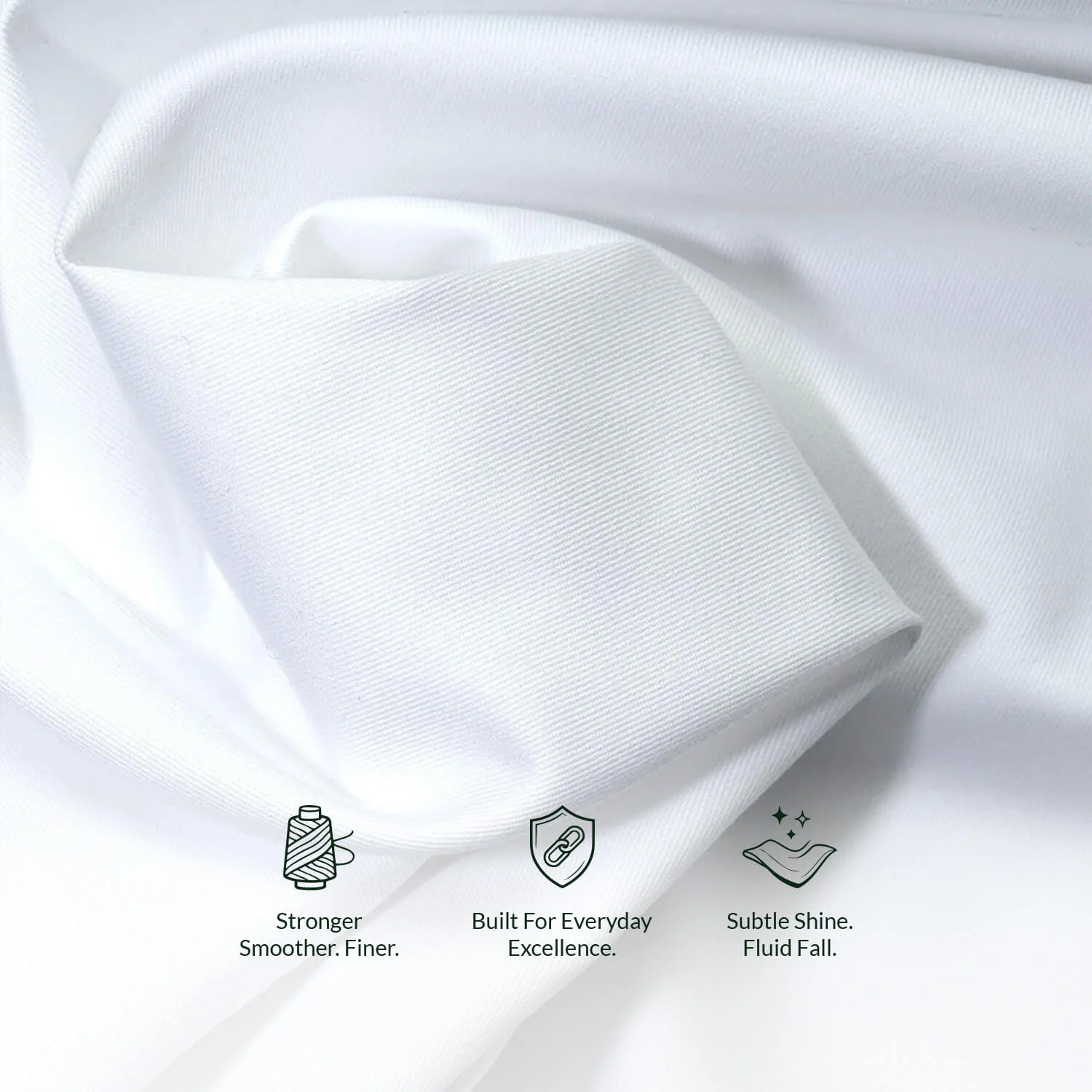 Whisper Easy To Iron Shirt In Cloud White - Image 2